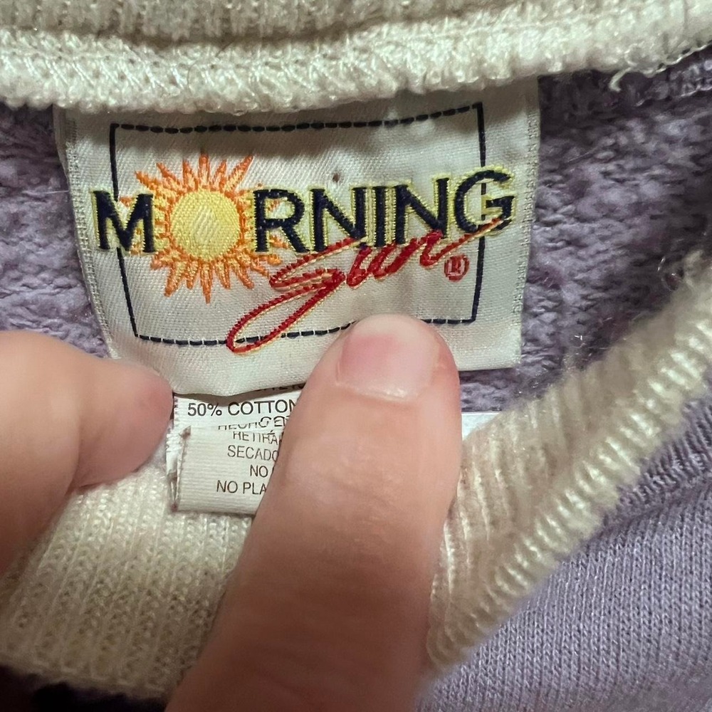 Vintage Morning Sun Winter Scene Sweatshirt (Size Large) - Picture 5 of 6